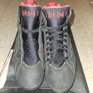 Jordan Black and Red Athletic Shoes